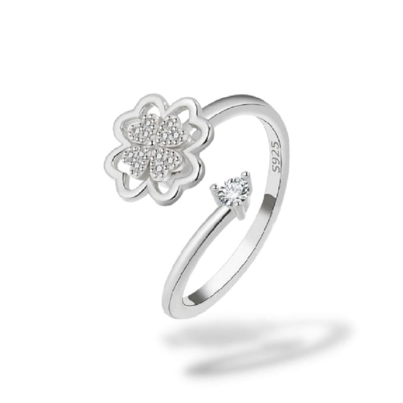 Bague Rotative 3 Anneaux Géométriques Pour Femme - Anti-stress, Acier Inoxydable Doré/noir - 6