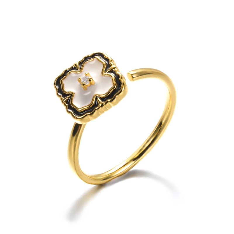 Bague anti-stress rotative Trèfle Royal